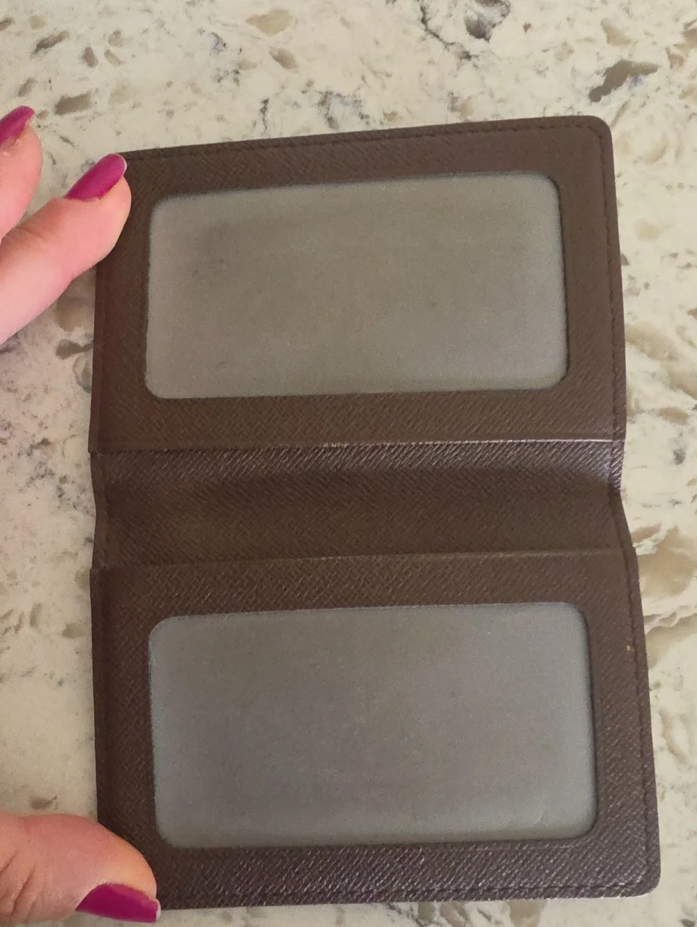 Louis Vuitton Card Case in Damier Ebene